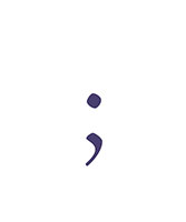 Fanwood semicolon animation